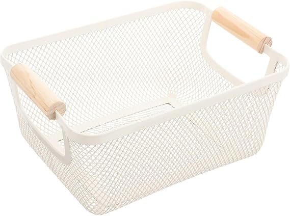 Cesta de Metal Organizadora Creme