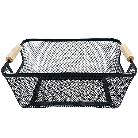 Cesta de Metal Organizadora Preta