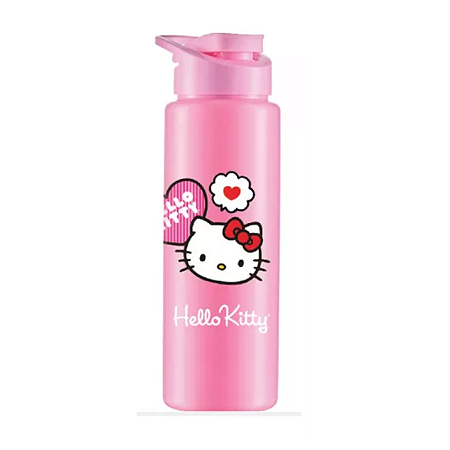 Garrafa Squeeze de Plástico Hello Kitty