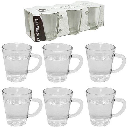 Jogo 6 Xícaras de Cafe Expresso 70ml