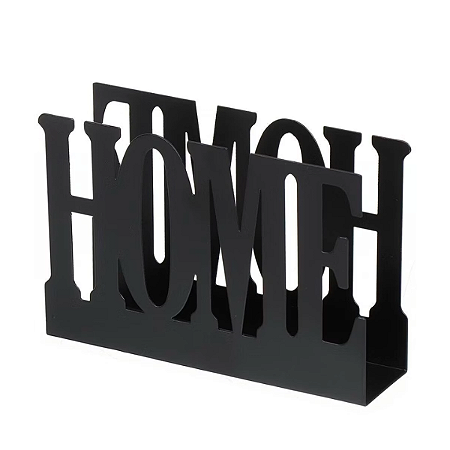 Porta Guardanapo Home de Mesa Preto