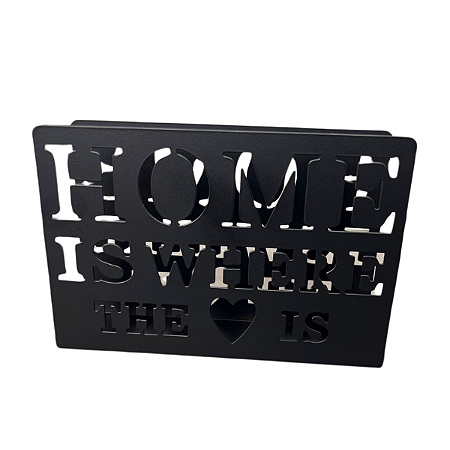 Porta Guardanapo De Mesa Preto