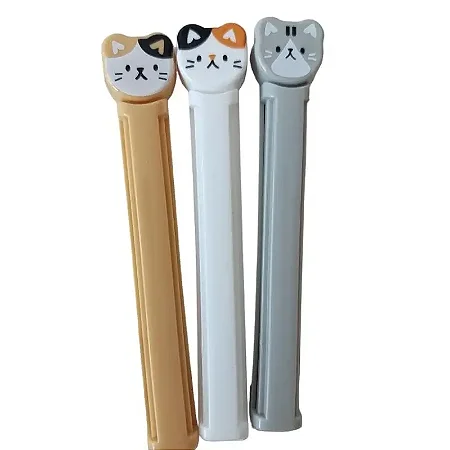 Kit com 3 Prendedores Carinha de Gato