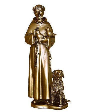 São Francisco com cachorro padroeiro dos animais