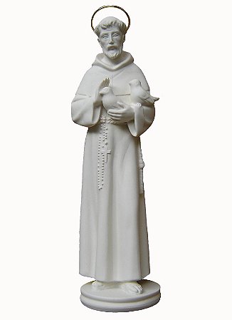 São Francisco de Assis com pássaros padroeiro da Ecologia