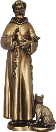 São Francisco de Assis com Pássaros e gato
