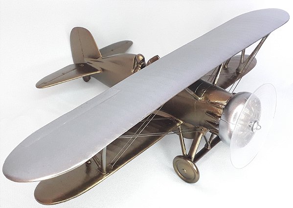 Avião Biplano Decorativo