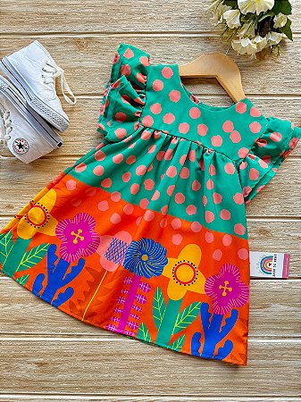 Vestido Flor do Campo - 08 anos