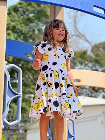 Vestido Lacinho Oncinha
