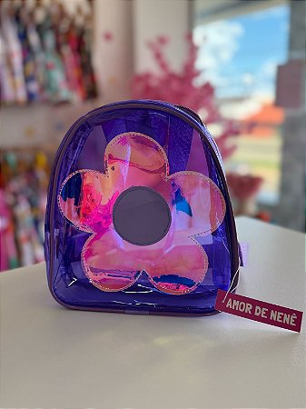 Mochila Florzinha Lilás