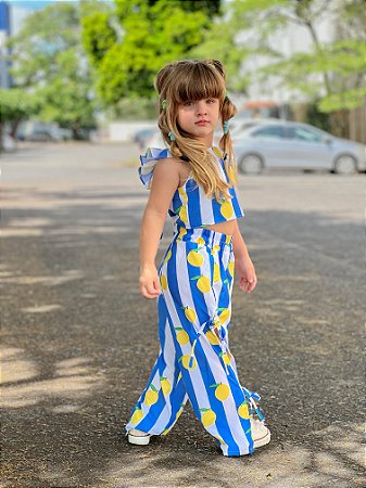 Conjunto Calça Verão Limão - 02 anos