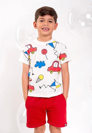 Conjunto Masculino Carrinhos