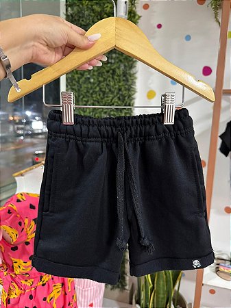 Bermuda Preta Moletinho