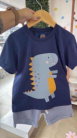 Conjunto Masculino Dino Blue