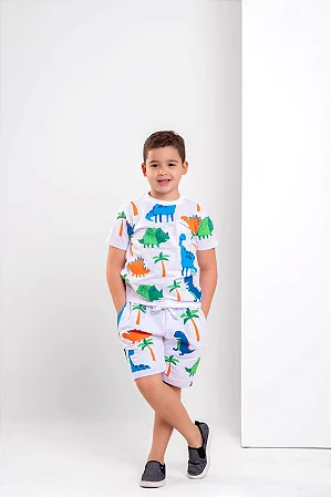 Conjunto Masculino Dino Colors