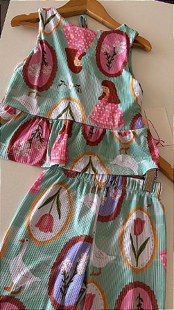 Conjunto Canelado Boneca - 04 anos