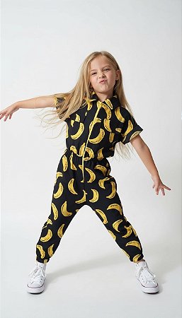 Macacão Zíper Banana Black