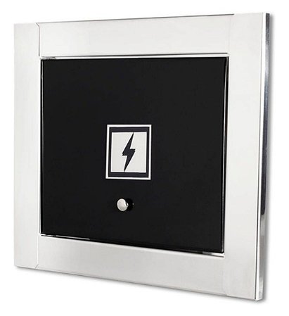 Visor Dual Inox com Preto Luz
