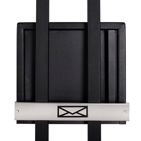 Caixa Correio Grade Preta Vertical