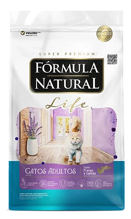 Fórmula Natural Life Gatos Adultos Sabor Frango e Salmão