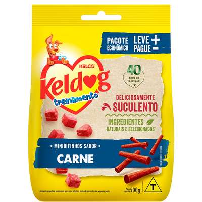 Bifinho Keldog Mini para Cães Sabor Carne 500G