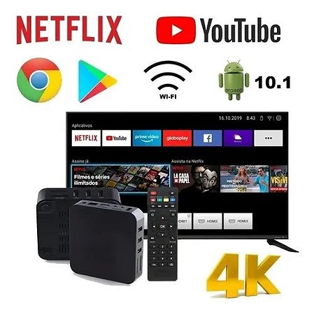 Aparelho 4k Adaptador Smart Tv Box