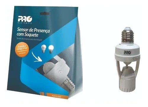 Sensor De Presença Com Soquete Pra Iluminação - Proeletronic