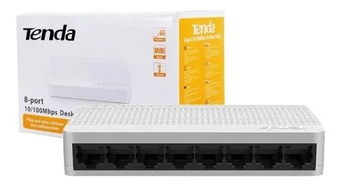 Desktop Switch 8 Portas Tenda S108 10/100mbps
