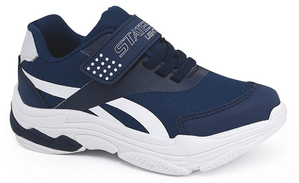 Tênis Infantil Marinho/Branco States Light ST108