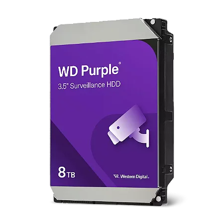 HDD WD PURPLE 8 TB PARA SEGURANCA / VIGILANCIA / DVR - WD85PURZ