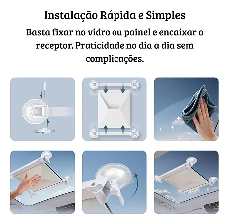 Suporte Antena Starlink Mini Ventosa Veicular