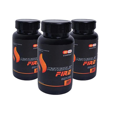 KIT Metabolic Fire ( 3 POTES - 180 CAPS ) On Fire