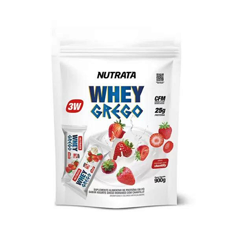 3W WHEY GREGO  REFIL 900GR - NUTRATA