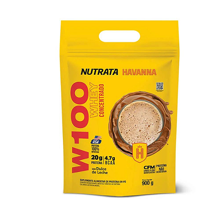 W100 WHEY SABOR DULCE DE LEITE HAVANNA 900G REFIL