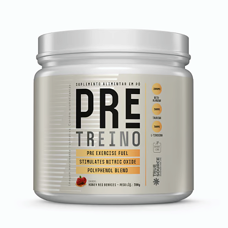PRE TREINO HONEY RED BERRIES GINGER 390G - TRUE SOURCE