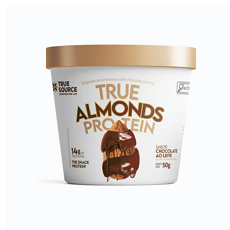 TRUE ALMONDS PROTEIN SABOR CHOCOLATE AO LEITE 50G - TRUE SOURCE