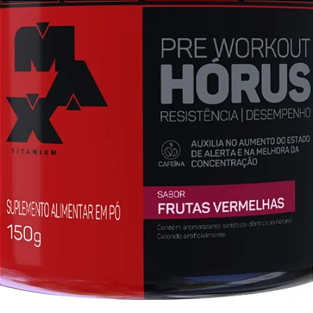 Hórus ( Pote 150g Frutas Vermelhas ) Max Titanium