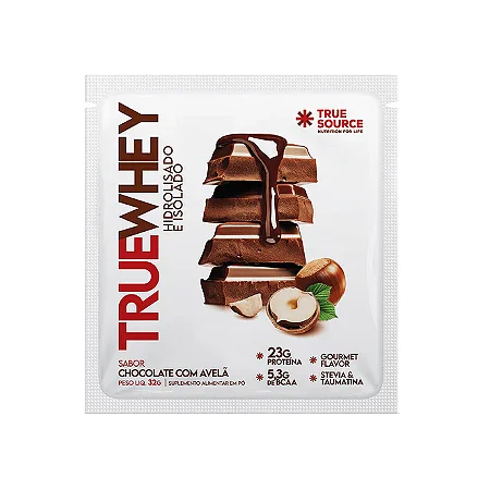 True Whey Protein Chocolate com Avelã Sachê 32 g