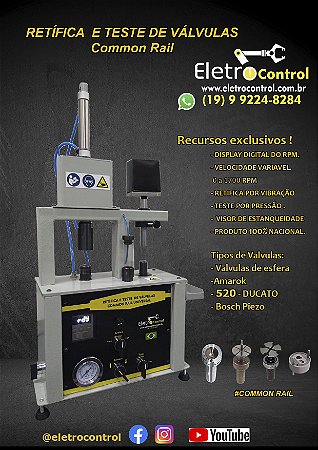 Retifica de Válvulas e Teste de Válvulas injetores Common Rail esferas, e sem esfera.