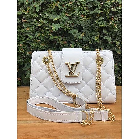 gold chain louis vuitton bolsa