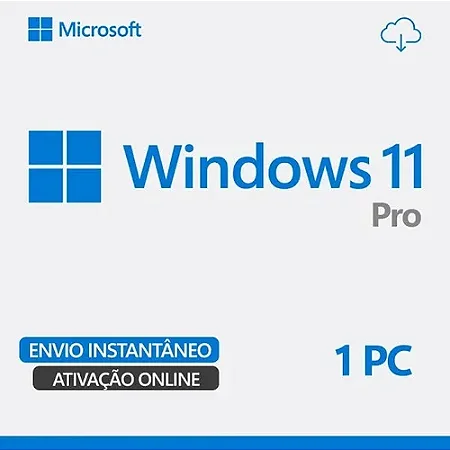 Licença windows 11 pro chave key original vitalicia