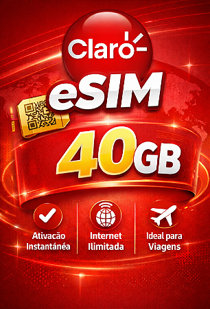 Esim Claro 40GB de Internet