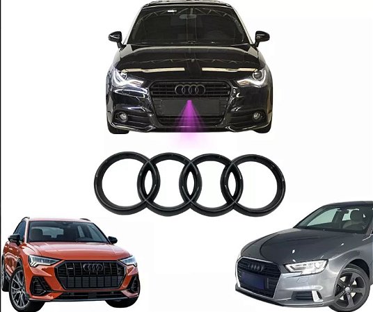 Emblema Logo Preto Grade Audi A1 A3 A4 A5 S3 Q3 Q5