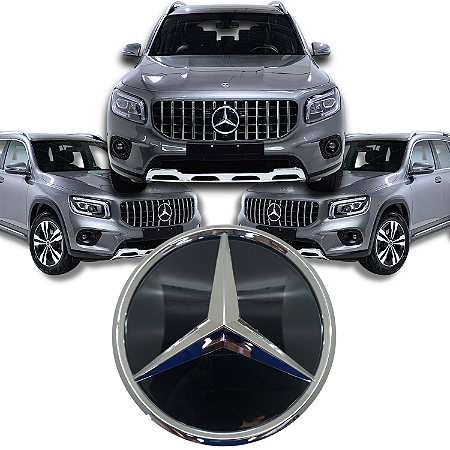 Símbolo Emblema Acrílico Cromado Mercedes Glb 2020 À 2022