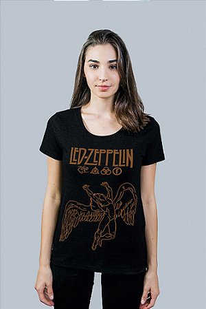 Camiseta Feminina Led Zeppelin - JBC Store | Sua Loja de Quadros e Camisetas