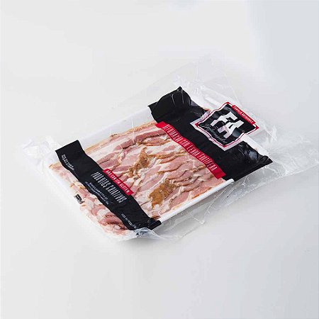 BACON FATIADO CX 250G FA DEFUMADOS - R$ 26,00