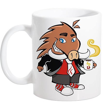 Caneca Branca Javali