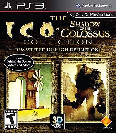 Ico E Shadow Of The Colossus Ps3 - Mídia Digital