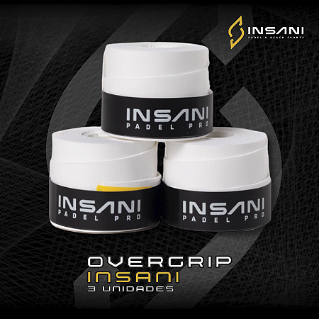 OVERGRIP INSANI BRANCO - 3 UNIDADES