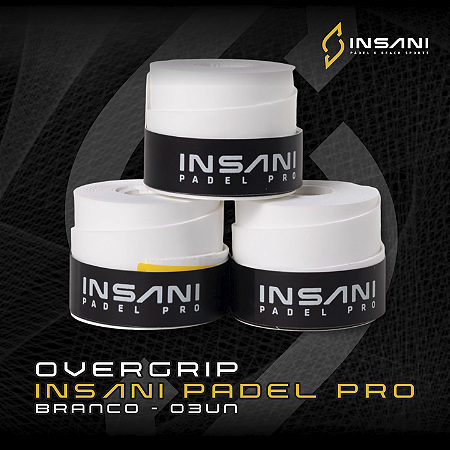 OVERGRIP INSANI BRANCO - 3 UNIDADES